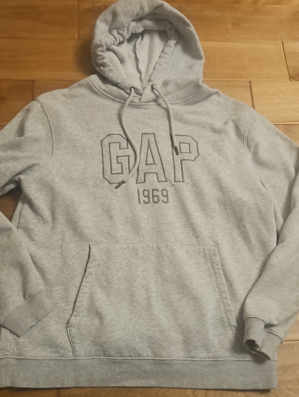 GAP Light Gray 1969 Pullover Hoodie